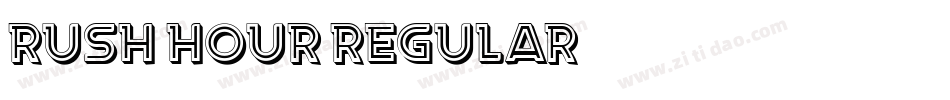 Rush Hour Regular字体转换